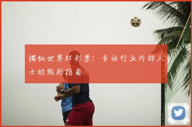 揭秘世界杯彩票：专访行业内部人士的购彩指南